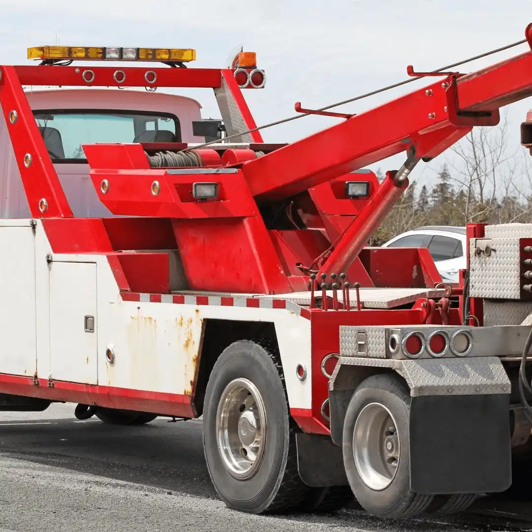 Tow Truck Calgary rotator tow truck performing big rig recovery service in Calgary