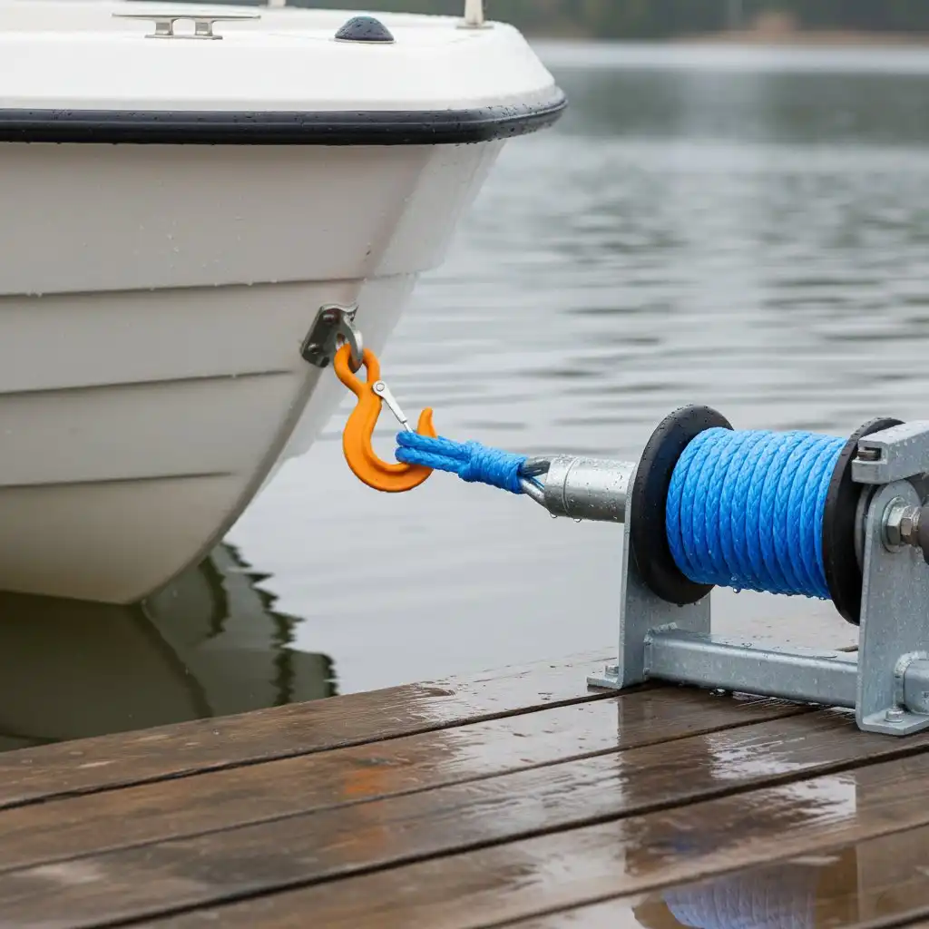 Tow Truck Calgary professional synthetic winch rope recovery equipment for vehicle extraction